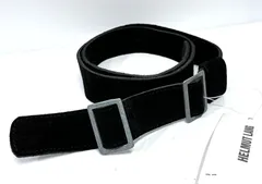 ヘルムートラング　ブラックレザーベルト メタルバックル付き 2025年最新】Helmut Lang 割引オプション：通常商品 ベルトの