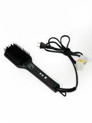 SALONIA サロニア ストレートヒートブラシ ワイド ヘアブラシ 海外対応 SL-012BK 動作確認済 100～210度