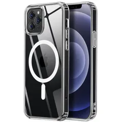 【在庫セール】【米軍規格・MagSafe対応】Gtsoho iPhone 13 Pro Max 用 ケース 透明 米軍規格 耐衝撃 マグネット搭載 マット感 黄ばみなし ストラップホール付き マグセーフ対応 ワイアレス充電対応 透明な