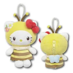 希少 非売品 ハローキティ ミツバチ ぬいぐるみ 平成 レトロ 2体セット 希少 非売品 激レア ハローキティ ミツバチ ぬいぐるみ 平成