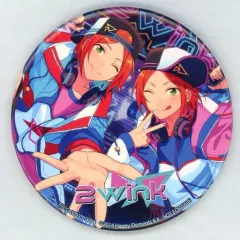 【中古】バッジ・ピンズ 2wink ジャケット柄丸型缶バッジ 「CD あんさんぶるスターズ!アルバムシリーズ 2wink」 アニメイト購入特典