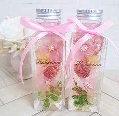 Saleハーバリウム♡桜　2本セット　お祝い　ギフト　プレゼント　インテリア雑貨
