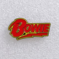 DAVID BOWIE デヴィッド・ボウイ Logo ロゴ ピンバッジ