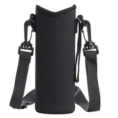 【数量限定】サーモス 水筒カバー 水筒カバー (ブラック) 男女兼用 400ml~600ml用 ボトルホルダー 背中にかける ペットボトルホルダー CXINCFBFUSH