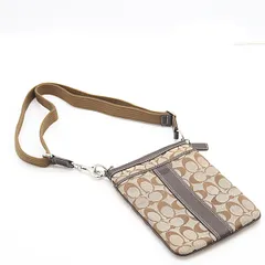 美品 コーチ シグネチャー モノグラム ブラウン レディース ショルダーバッグ ファッション 2000000 NSK KTU