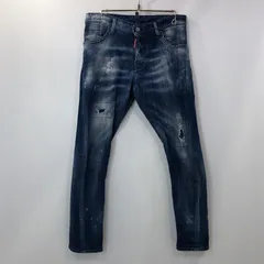 【姫路東店】 中古 DSQUARED2 | ディースクエアード デニムパンツ SEXY TWIST JEAN S74LB0822 2020S/S ペイント加工 国内正規品 ブルー サイズ：44 【108】