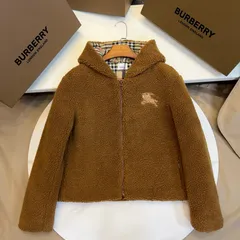 在庫処分 Burberry バーバリー フリース フーデッドジャケット - メルカリ