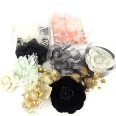 キヨコタカセ/ジュノ他 ブローチ コサージュ 11点セット 花 レース等 アクセサリー まとめて 大量 レディース 【中古】