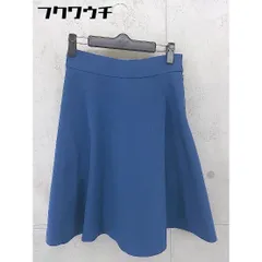 ◇ La TOTALITE ラ トータリテ サイドジップ 膝丈 フレア スカート サイズ36 ネイビー レディース 【中古】 【1102100008982】のサムネイル