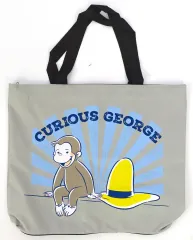 【中古】バッグ グレー ビッグトートバッグ 「おさるのジョージ」