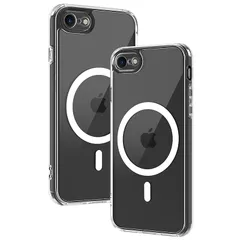 iphone se ケース iphone se3/se2 ケース スマホカバー マット半透明 マグネット搭載 ワイヤレス充電 耐衝撃 指紋防止 滑り止め 米軍MIL規格・Magsafe対応 アイフォンse2 se3 7 8 用カバー 4.7インチ PinL 0