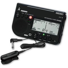【新品】SEIKO STH200BKSP セイコー メトロノーム&チューナー2点セット スペシャルパック ブラック ピックアップマイク チューナー　マイク