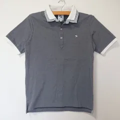 (^w^)b ARNOLDPALMER アーノルドパーマー ダブル襟 W襟 ポロシャツ 半袖 Tシャツ 襟付きTシャツ ブランドロゴ 刺繍 無地 シンプル おしゃれ お出かけ キレイめ ゴルフ 大人カジュアル グレー メンズ サイズ2