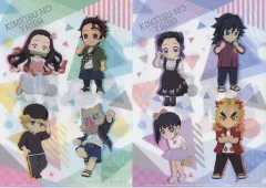 【中古】クリアファイル 集合(ローソン夏服) A4クリアファイル2枚セット 「鬼滅の刃×ローソン」