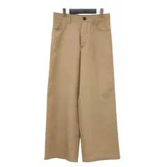 MARNI マルニ パンツ ブラウン サイズ:38(S) / ウール スラックス パンツ / フルレングス ワイド 5ポケット ボタンフライ / ボトムス ズボン【レディース】【中古】