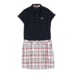サイズ：L KAPPA GOLF カッパゴルフ  半袖ワンピース チェック柄 ブラック系 [240101375439] ゴルフウェア レディース ストスト