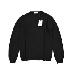 GRAN SASSO グランサッソ / カシミヤ混 ニットセーター クルーネック ハイゲージ 長袖 春秋冬 ウール ビスコース カシミヤ ブラック イタリア製 413868のサムネイル