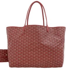 【本物保証】 ゴヤール GOYARD サンルイGM AAS020113 トートバッグ ゴヤールディンキャンバス レッド