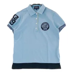 サイズ：1 PEARLY GATES パーリーゲイツ  半袖ポロシャツ 刺繍  ブルー系 [240101431276] ゴルフウェア レディース ストスト