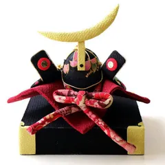 五月人形 置物 兜 オブジェ おしゃれ 節句飾り ちりめん細工 端午の節句 かっこいい コンパクトサイズ 京都 日本製 ちりめん細工の節句飾り 先陣兜
