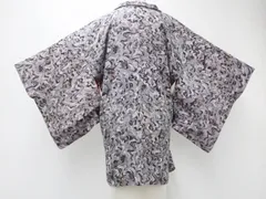 【京松】リサイクル着物 アンティーク 羽織 金彩 共布紐付き 正絹 身丈約79.5cm 裄丈約62cm sok7z07-25