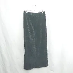 ◇ ⊇ ROPE' ロペ コーデュロイ ロング タイト スカート サイズ38 ブラック レディース E  【1502030033274】