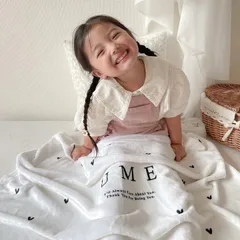 Blanket／heart（全3色）／ブランケット／名入れ／出産祝いのサムネイル