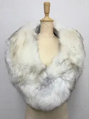 SAGA FOX フォックスファーショール 白系 成人式 リアルファー C25101220