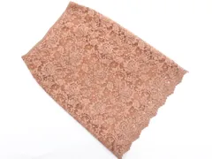 UNITED ARROWS ユナイテッドアローズ 総レース タイト スカート size38/茶 ■◇ レディース