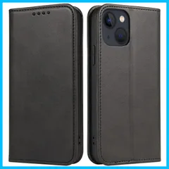 【在庫セール】(iphone13 PinLiSheng 360度保護 対応 ケース13 iphone スタンド機能 カード収納 ブラック) マグネット式 放熱性 着脱しやすい 軽量 耐衝撃 レザー 携帯カバー 手帳型 スマホケース ケース ケース ケース イフ
