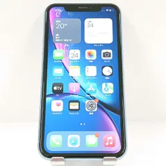iPhoneXR 128GB au ブルー 送料無料 本体 c12666
