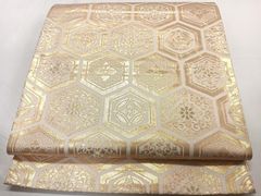 V3346 ○高級 正絹 六通 袋帯 華文 花文 - メルカリ
