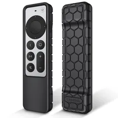 Fintie for Apple TV 4K 第3世代 2022/2021 / TV HD リモコンカバー シリコン保護ケース 軽量 滑りとめ 耐衝撃 握りやすい Siri Remote 専用保護カバのサムネイル