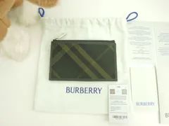 バーバリー フラグメントケース チェック 黒 スモールジップウォレット 新品@ 5