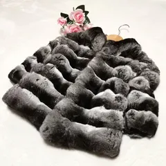 チンチラケープ ブラックミンク MOONBAT チンチラ毛皮 チンチラ