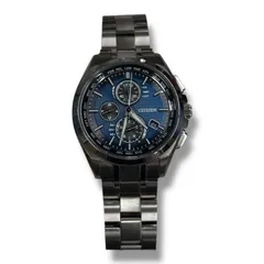 CITIZEN ATTESA アテッサ 腕時計 エコドライブ 電波時計 シチズン H804-T018696 シルバー×ブルー 378M04