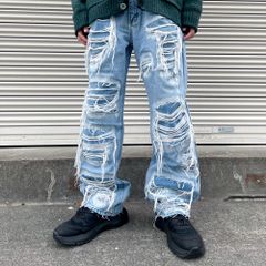 No.8：再構築 リメイクデニム ジーパン Y2K