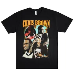 メンズ Tシャツ  CHRIS BROWN RAP TEE クリスブラウン Ｔシャツ ラップT シンガー ダンス R&B 男女兼用 半袖 アーティスト ヒップホップ ブラック 黒 ラッパー ミュージックT