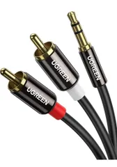 2m(10584) UGREEN RCA 3.5mm 変換ケーブル　オス×オス　オーディオケーブル