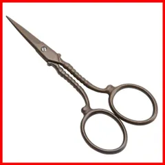 工芸 精密ハサミ 裁縫 糸きりばさみ 手芸はさみ クロスステッチはさみ レトロはさみ 小さな鋭いチタン刃 細いハサミ 15cm 刺繍はさみ LIVINGO