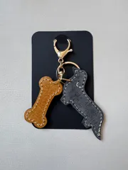 【名入れ刻印無料】TMKオリジナルキーホルダー/ダックス/イタリアンレザー/本革/ヌメ革