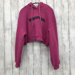 【 RUNNING HIGH 】ランニングハイ アーチ ロゴ フーディー ピンク系 フリーサイズ