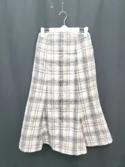 ◇ FREE'S MART フリーズマート 膝下丈 フレア スカート サイズS ベージュ マルチ レディース P  【1405230014824】