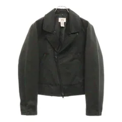 Armani Exchange (アルマーニ エクスチェンジ) コットン ダブル ライダースジャケット ブルゾン ブラックのサムネイル