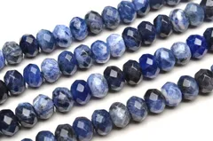 ソーダライト ボタンカット 5x8mm １連（38cm） パワーストーン 天然石 _R5534-8