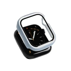 iFace Reflection Apple Watch Series SE(第2/1世代)/6/5/4(44mm)専用 強化ガラス 一体型 ケース (ペールブルー)【 アイフェイス アップル ウォッチ ケース 全面保護 アップルウォッチ カバー フレーム