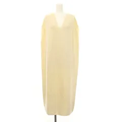 マメクロゴウチ  Mame Kurogouchi ×ユニクロ UNIQLO 3Dニットコクーンワンピース ロング ノースリーブ 3 オフベージュ /ES ■OS ■PN