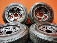 【DL WINTER MAXX SJ8 195/80R15】スタッドレス【HOT STAFF MADCROSS JB-01 15インチ 6J5HPCD139.7±0】バリ溝 ジムニーシエラ等 (VTJ081)