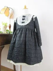 お買い得！　長袖ワンピース　120サイズ　発表会　卒園式　入学式　フォーマル　ふくれ生地