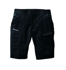 バートル BURTLE  ショートカーゴパンツ(ユニセックス) 9707 ブラック 【 9707 ブラック サイズM 】